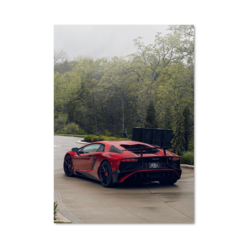 Poster Aventador Vitesse métalliques